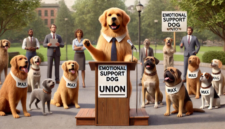 Emotional Support Dogs Form Union, Demand Better Working Conditions and Treats